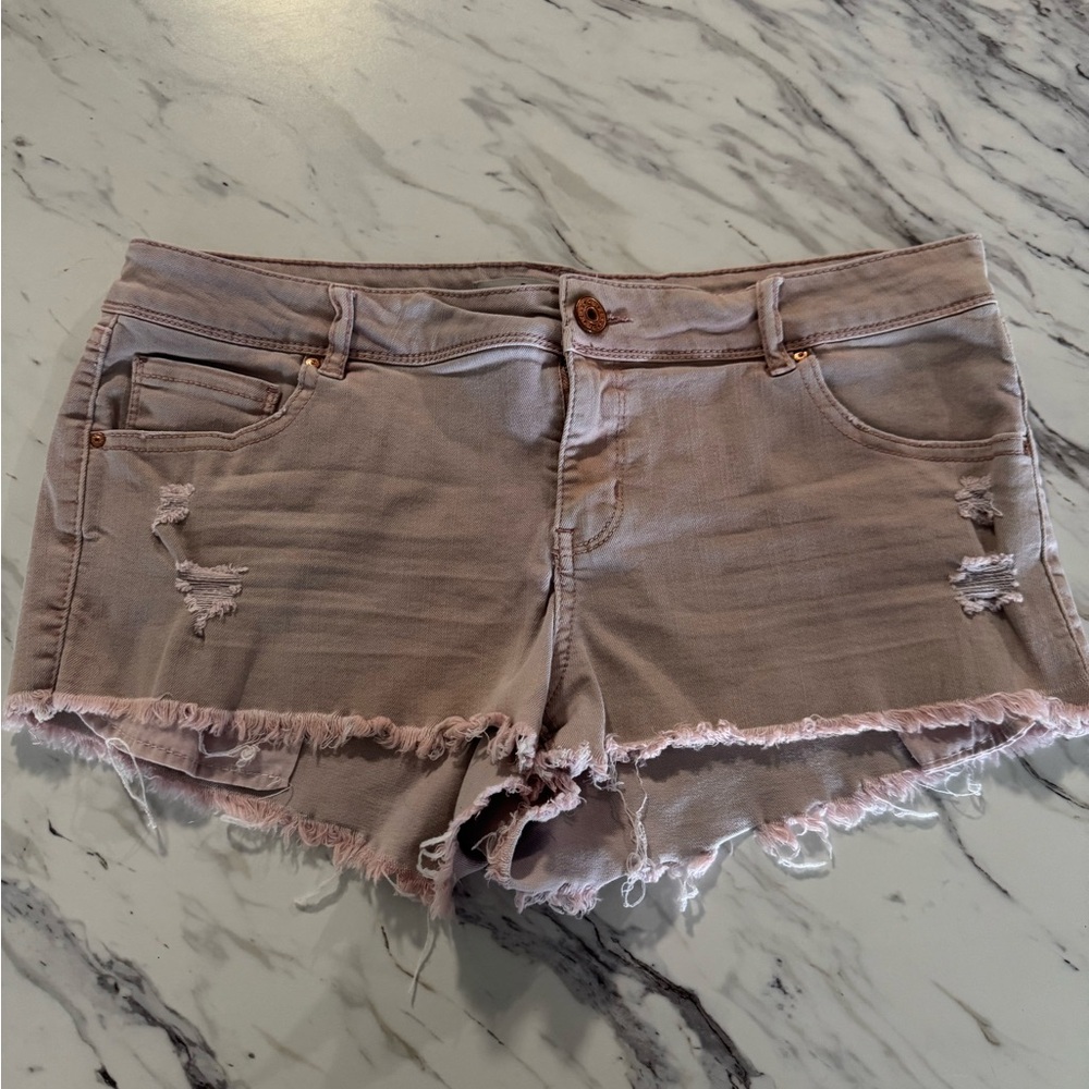 Distressed Pink Women's Shorts